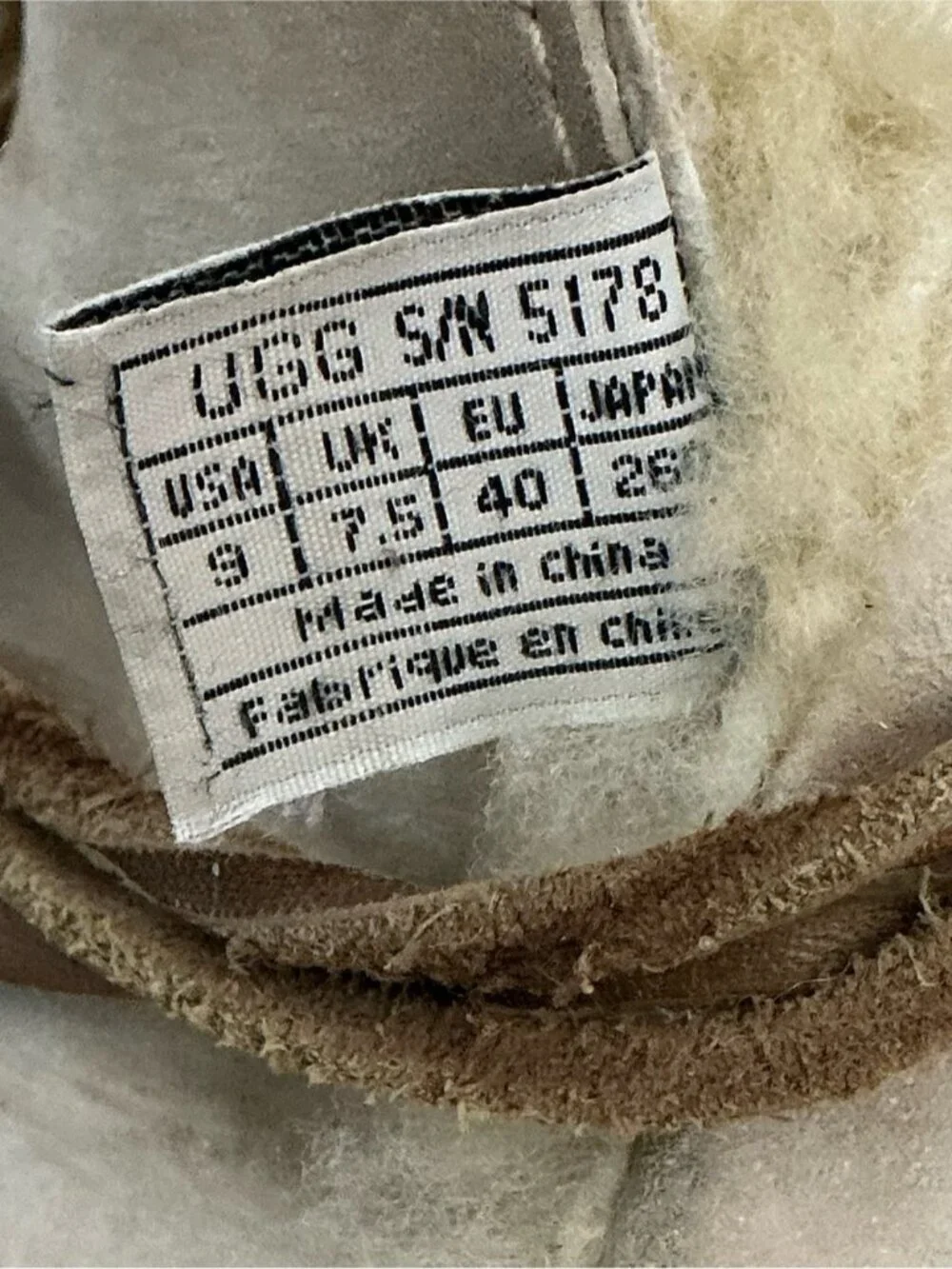 UGG Australia Ankle Boots Womens Cove Suede Leather 5178 Beige Cream US size 9